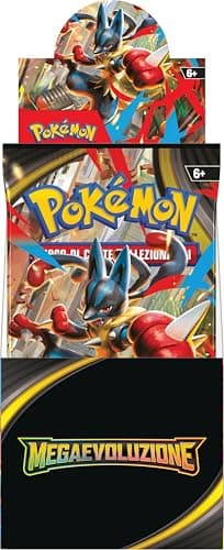 Pokémon: espositore di buste dell’espansione Megaevoluzione del GCC Pokémon (18 buste di espansione) - Esclusiva Amazon