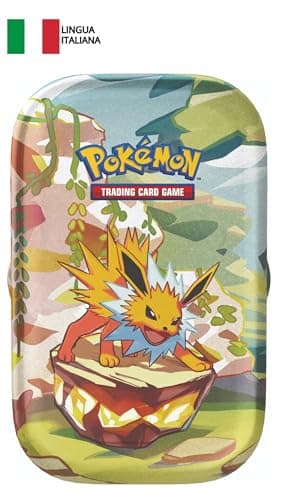 GCC Pokémon: miniscatola da collezione Jolteon dell’espansione Scarlatto e Violetto - Evoluzioni Prismatiche (due buste di espansione e una moneta)