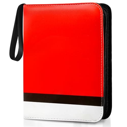 OBYCPIN Album per Carte di Credito con Chiusura Lampo, Album da Collezione, Impermeabile in Poliuretano, Regalo per Bambini (50 Pagine, 400 Tasche)