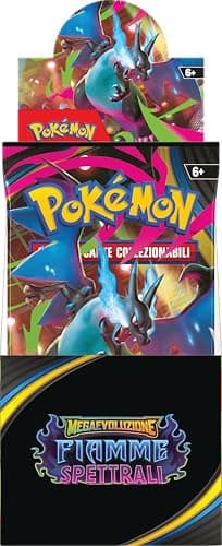 Pokémon: espositore di buste dell’espansione Megaevoluzione - Fiamme Spettrali del GCC Pokémon (18 buste di espansione)