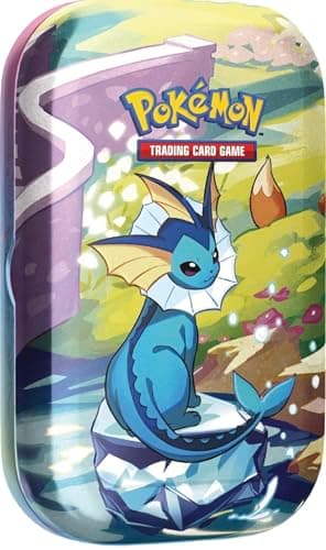 GCC Pokémon: miniscatola da collezione Vaporeon dell’espansione Scarlatto e Violetto - Evoluzioni Prismatiche (due buste di espansione e una moneta)