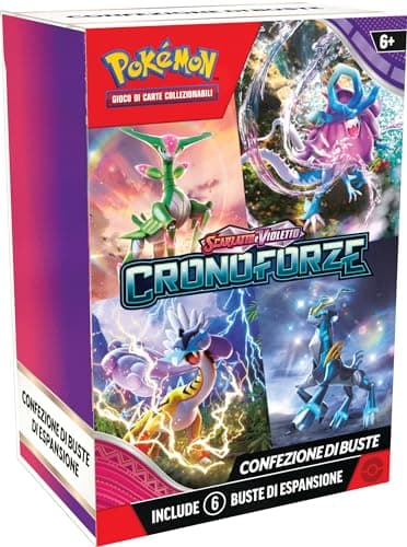 Pokémon Confezione di buste dell’espansione Scarlatto e Violetto - Cronoforze del GCC (buste di espansione), edizione in italiano, Amazon Exclusive