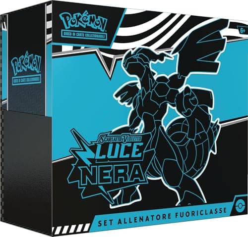 Pokémon: set Allenatore Fuoriclasse (Zekrom) dell’espansione Scarlatto e Violetto - Luce Nera del GCC (carta a figura intera di Thundurus, nove buste di espansione e accessori premium)
