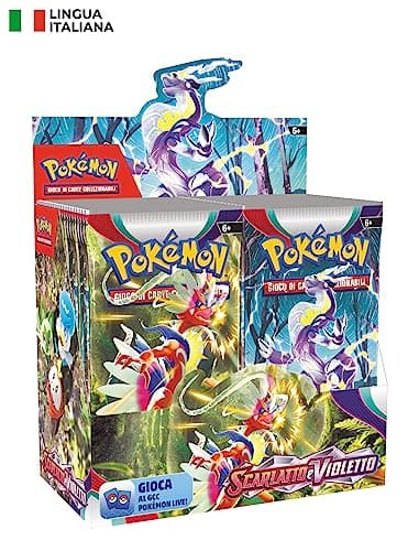Espositore di buste dell’espansione Scarlatto e Violetto del GCC Pokémon (36 buste di espansione), edizione in italiano