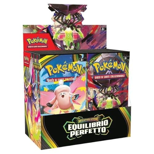 Pokémon Equilibrio Perfetto Display 36 Buste ITA – Box Carte GCC in Italiano – Booster Pack Collezionabili + Pyn Sleeves BaruZcard