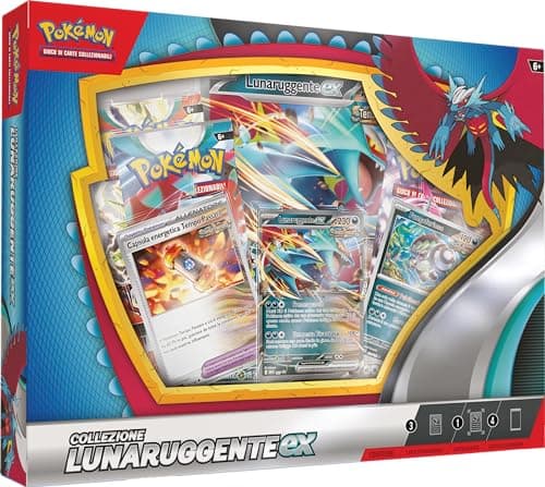 Collezione Lunaruggente-ex del GCC Pokémon (una carta promozionale olografica, una carta olografica gigante e quattro buste di espansione), edizione in italiano