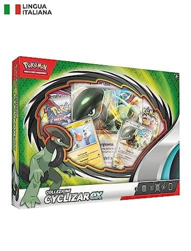 Collezione Cyclizar-ex del GCC Pokémon (due carte promozionali olografiche, una carta olografica gigante e quattro buste di espansione), edizione in italiano