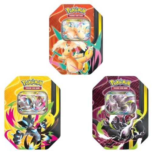 The Pokémon Company Tin da Collezione Megaforze Bundle 3x - Mega Dragonite-ex, Mega Darkrai-ex e Mega Zeraora-ex ITA + 100 Sleeves BaruZcard