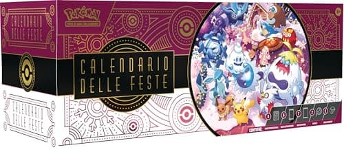 Pokémon: calendario delle feste del GCC Pokémon (otto carte olografiche, sei buste di espansione, sette buste di prova e tanto altro)