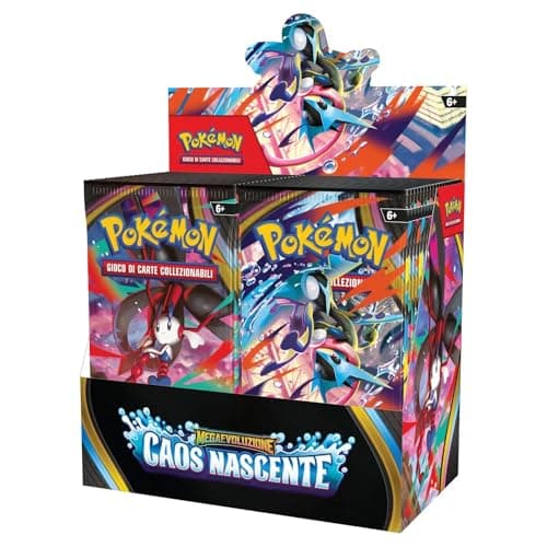 Pokémon Carte Megaevoluzione CAOS NASCENTE del GCC - espositore sigillato con 36 buste da 10 carte - edizione in italiano
