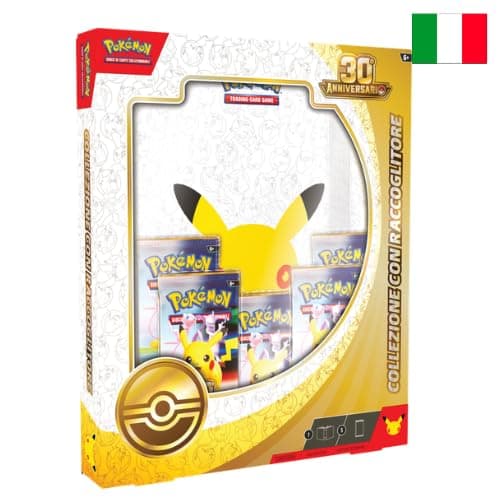 Pokémon 30° Anniversario Collezione con Raccoglitore ITA + 100 Sleeves By Baruzcard – Binder 9 Tasche + 5 Buste Pokémon GCC