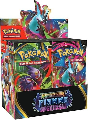 Pokémon Carte Megaevoluzione FIAMME SPETTRALI del GCC - 36 buste da 10 carte - edizione in italiano