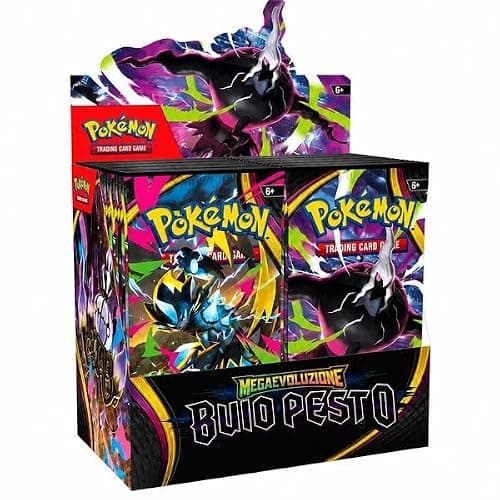 Pokémon Megaevoluzione Buio Pesto Box Display 36 Buste ITA + 100 Sleeves By Baruzcard