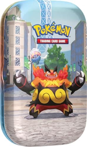 Pokémon: miniscatola da collezione Luminopoli (Emboar e Inkay) del GCC Pokémon (2 buste di espansione, 1 carta con l’illustrazione Pokémon della miniscatola e 1 foglio di adesivi), Ed. Italiano